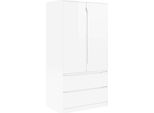 Syfax™ Mobile Da Bagno Con Cassetto Bianco Lucido 79,5 X 49 X 156 Cm