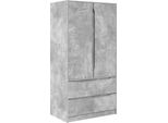 Syfax™ Mobile Da Bagno Con Cassetto Grigio Cemento 79,5 X 49 X 156 Cm