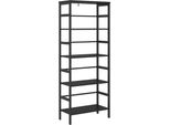 Syfax™ Libreria Rovere Nero 60 X 29,5 X 149 Cm Legno Multistrato