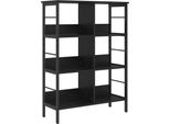 Syfax™ Libreria Rovere Nero 82 X 32 X 112 Cm Legno Multistrato