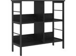 Syfax™ Libreria Rovere Nero 82 X 32 X 79 Cm Legno Multistrato