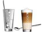 Ritzenhoff & Breker Lena Latte Macchiato Mit LöFfel, 2Er Set, Hochwertiges Glas, SpüLmaschinengeeignet, 609684