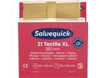 Salvequick® 6470 Strisce Di Cerotto - 6X 21 Pezzi, Extra Large, Cerotti Elastici In Tessuto, Inserto Di Ricarica
