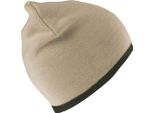Cappello / Berretto Invernale Unisex Result, Reversibile BC977 (Taglia Unica) (Colore Pietra/Verde Oliva)