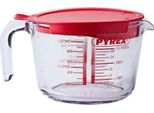 Caraffa Dosatrice Pyrex - Con Coperchio - Classic Prepware In Vetro Resistente Al Calore Da 1 Litro
