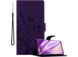 Cadorabo Cover Per Samsung Galaxy Note 10 Cover Protettiva In Viola Cover Protettiva Cover Per Telefono Cellulare Custodia Fiori Custodia Fiori