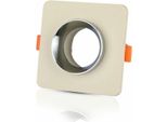 Faretto Led V-TAC - Luce Da Incasso - GU10 - IP20 - Bianco Sporco + Cromo