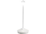 Lampada A Led Da Tavolo Pina Pro Bianca Ricaricabile E Dimmerabile Senza Fili Zafferano