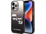 Karl Lagerfeld Klhcp14Ltgkck Custodia Rigida Per Iphone 14 Pro 6.1 Nero/Nero Gradiente Iconic Karl & Choupette