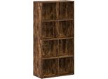 Libreria/Seduta In Rovere Affumicato 66×30×130 Cm Materiale In Legno
