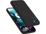 Cadorabo Custodia Protettiva Per Motorola Moto G200 5G Custodia In Nero Per Telefono Cellulare Custodia Cover Tpu Etui