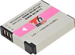 Batteria T6 Power Per Panasonic Lumix DMC-ZS50, Li-Ion, 3,6 V, 1100 Mah (4 Wh), Nero