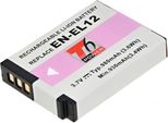 Batteria T6 Power Per Nikon Coolpix P300, Li-Ion, 3,7 V, 1050 Mah (3,8 Wh), Nero