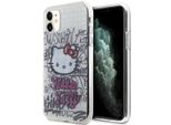 Hello Kitty Hkhcn61Hdgpht Iphone 11 / Xr 6.1 BiałY/Bianco Custodia Rigida Iml Kitty On Bricks Graffiti