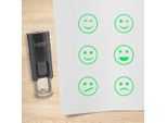 Set Di Timbri Combicraft Smiley Verde Con 6 Timbri