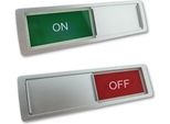 Cartello Scorrevole Combicraft Con "On-Off"" In Argento 178 X 50 Mm - Per 1 Pezzo"