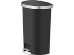 Eko - Cestino A Pedale Semicircolare Hana Da 55 Litri - Plastica - Nero