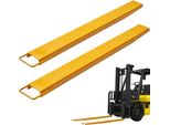 Set Di 2 Prolunghe Per Forche - Prolunga Per Forche Da 1520 Mm Per Una Capacità Di Carico Di 1.815 Tonnellate - Forche Acciaio Al Carbonio Q235 Con Design Monopezzo - Prolunga Per Forche Per Pallet Compatibile Con Forche Da 106 Mm.
