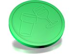 Gettoni Per Birra E Vino Combicraft Verde Fluo - Ø29Mm - 250 Pezzi