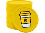 Gettoni Consumo Combicraft Coffee-To-Go Gialli - Ø29Mm - 100 Pezzi