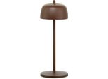 Zafferano Lampada A Led Da Tavolo Circe Corten Ricaricabile E Dimmerabile