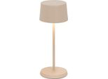 Zafferano Olivia Pro Micro Lampada A Led Da Tavolo Sabbia Ricaricabile E Dimmerabile