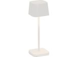 Zafferano Ofelia Pro Micro Lampada A Led Da Tavolo Bianca Ricaricabile E Dimmerabile