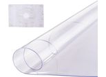 Tovaglia Di Plastica Vevor, 42 X 42 Pollici, Spessore 2,0 Mm, Protezione Trasparente Del Tavolo, Tappetino Rotondo In Pvc Per Scrivania, Tappetino Impermeabile E Facile Da Pulire, Tovaglia,