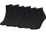 Calzini Tommy Hilfiger Da Donna, Confezione Da 6 - Th, Cotone, 35-42, Tinta Unita Nero 35-38