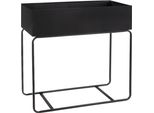 Quvio Supporto Per Piante - Porta Piante - Supporto Per Piante - Vaso Di Fiori Su Supporto - Interno - Nero - 15 X 60 X 60 Cm