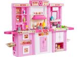 Cucina Per Bambini 74 Pezzi Accessoriata - Cucina Giocattolo In Rosa - Cucina Giocattolo Per Bambini Per Cucinare In Modo Creativo - Set Cucina Giocattolo