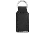 Combicraft Portachiavi In ​​Pelle Vuota Rettangolo 33X70Mm Nero - 5 Pezzi