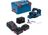 Bosch Gho 18V-26 Pialla Professionale A Batteria 18 V 2,6 Mm Senza Spazzole + 2X Batteria Procore 8,0 Ah + Caricabatterie + L-Boxx
