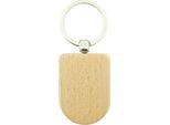 Combicraft Portachiavi In ​​Legno Grezzo Semiovale 50X35Mm - Per 1 Pezzo