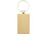 Combicraft Portachiavi In ​​Legno Grezzo Rettangolo 51X32Mm - Confezione Da 10 Pezzi