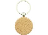 Combicraft Cerchio Portachiavi In ​​Legno Grezzo 40X40Mm - Confezione Da 10 Pezzi