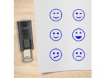 Set Di Timbri Combicraft Smiley Blu Con 6 Timbri