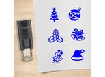 Set Di Timbri Combicraft Natale Blu Con 6 Timbri