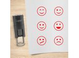 Set Di Timbri Combicraft Smiley Rosso Con 6 Timbri
