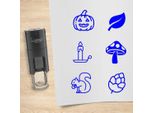 Set Di Timbri Combicraft Autunno Blu Con 6 Timbri