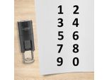 Set Di Timbri Combicraft Numeri Da 0 A 9 Neri
