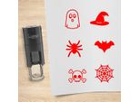 Set Di Timbri Combicraft Halloween Rosso Con 6 Timbri