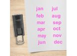 Set Di Timbri Combicraft Da Gennaio A Dicembre Rosa