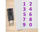Set Di Timbri Combicraft Numeri Da 0 A 9 Viola
