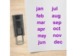 Set Di Timbri Combicraft Da Gennaio A Dicembre Viola