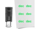 Timbro Combicraft Mese Di Dicembre Inchiostro Verde Rotondo Da 10 Mm - Per 1 Pezzo