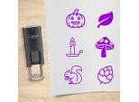 Set Di Timbri Combicraft Autunno Viola Con 6 Timbri
