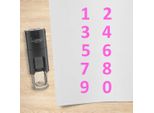 Set Di Timbri Combicraft Numeri Da 0 A 9 Rosa