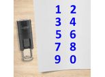 Set Di Timbri Combicraft Numeri Da 0 A 9 Blu