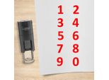 Set Di Timbri Combicraft Numeri Da 0 A 9 Rosso